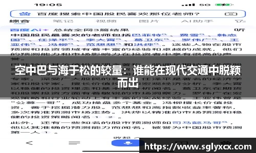 空中巴与海于松的较量：谁能在现代交通中脱颖而出
